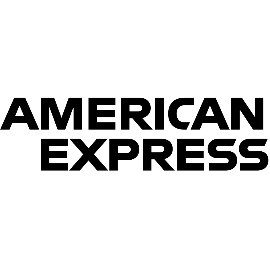 Black text American Express logo