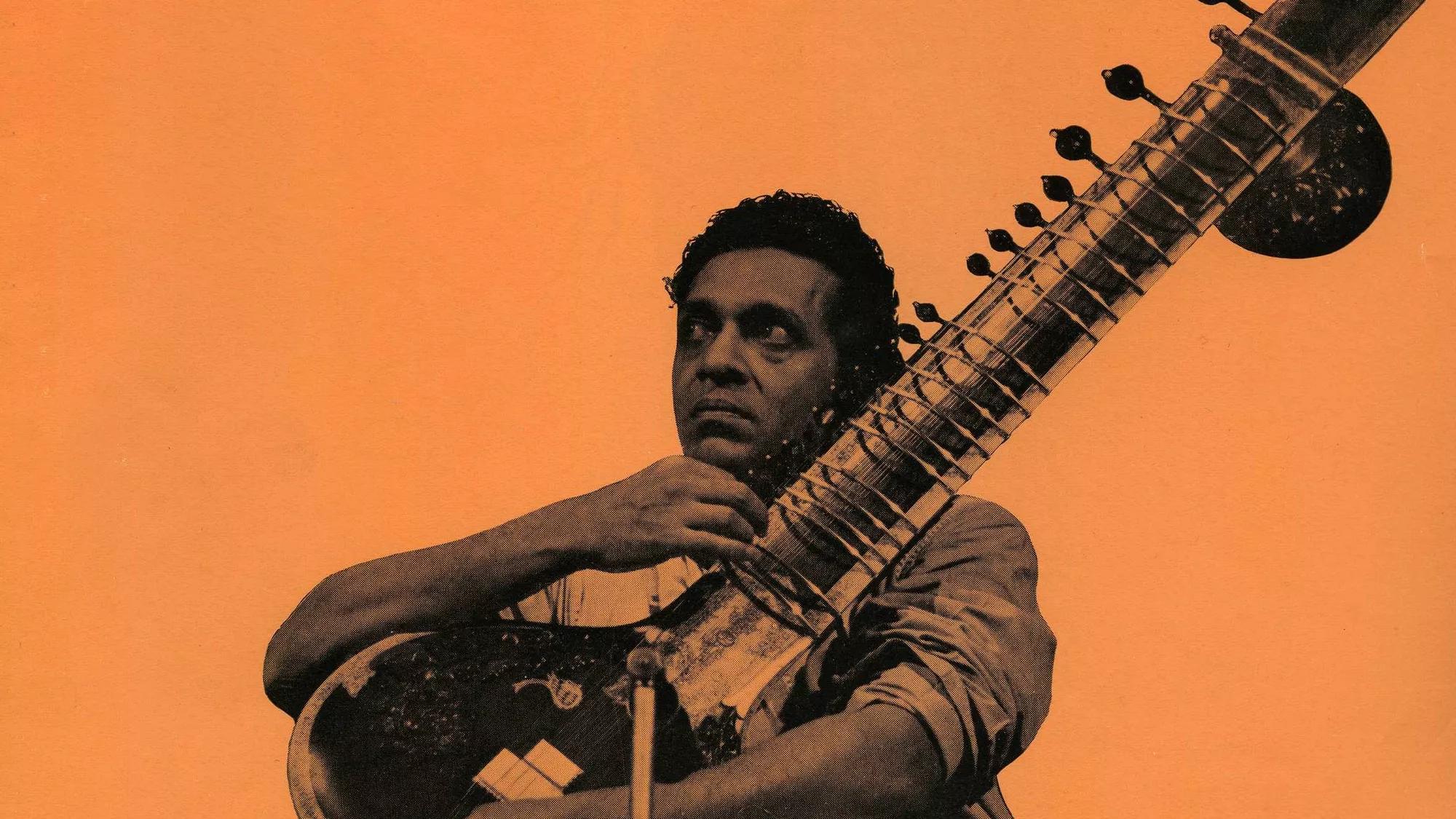 Ravi Shankar on the cover of a programme for Royal Festival Hall