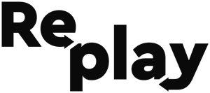 The logo for LEGO Replay