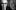 A composite image of black and white portraits of Howard Shore, wearing round glasses and David Cronenberg, wearing a black suit