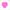 A bright pink roughly painted heart shape on a white background.