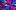 Blue, pink and red diamond pattern graphic creating a snowflake effect